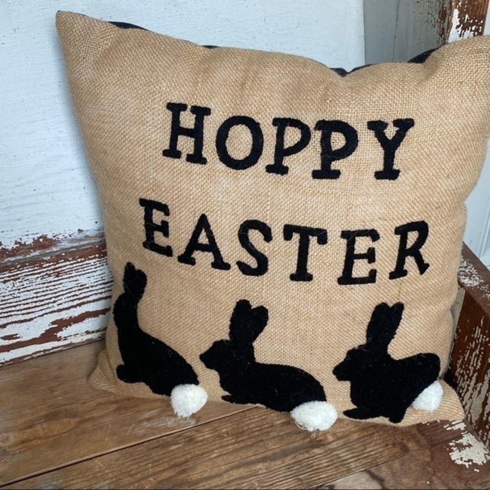 Pier 1 Easter Textured Easter Bunny Pillow